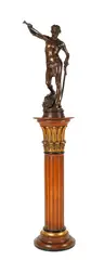 sculpture of David by Antonin Mercié, bronze, sold Sep 2012