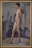 female nude by Marion Harris, oil on canvas, sold Sep 2012
