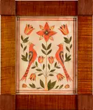 fraktur by Pamela Godillot, watercolor, sold Sep 2012