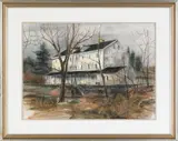 of {Walker's Mill} by Grace McFarren, watercolor, sold Sep 2012