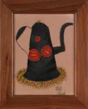 theorem of a tole coffeepot by William Rank, oil on velvet, sold Jun 2012