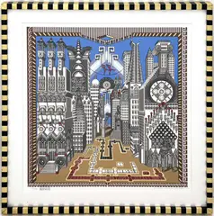 Malabarista Parapsicologicos by Pedro Friedeberg, serigraph, sold Mar 2025