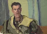 Untitled (Portrait of a Man) by Albert Bela Bauer, oil on canvas, sold Mar 2025