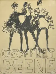 Geoffrey Beene by Joe Eula, ink on paper, sold Mar 2025