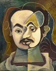 Very Self Portraitly by Mario Carreño Morales, 1947, oil on canvas, sold May 2025