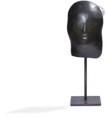 Visage by Sergio Storel, Épreuve en bronze à patine verte, sold Oct 2021