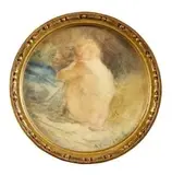 Nu by Antoine Calbet, Aquarelle et crayon, sold Jun 2023