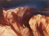 Sans titre by Luis Caballero, Pastel et gouache sur papier, sold Jul 2009