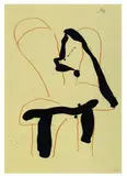 Beau geste pour Lucrece VII by Robert Motherwell, 1990, Lithographie en couleurs, sold Jul 2009