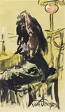 Femme se coiffant, ca 1901 by Kees van Dongen, 1902, Aquarelle et gouache sur papier, sold Jun 2009