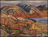 Algoma Lake by A. Y. Jackson, 1940, oil on canvas, sold Nov 2015