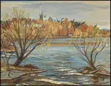 The Madawaska at Arnprior by A. Y. Jackson, oil on canvas, sold Nov 2015