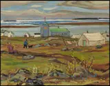 Anglican Mission, Coppermine by A. Y. Jackson, oil on board, sold Nov 2015