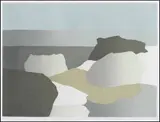 Five Rocks, Japan (02513/2013-1964) by Toni Onley, silkscreen on paper, sold Oct 2015
