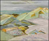 Métis Beach by Anne Savage, oil on board, sold Nov 2015