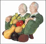 Garden Secrets by Victor Cicansky, glazed ceramic sculpture, sold Nov 2015