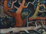 Arbutus Tree by Henry George Glyde, 1968, oil on canvas board, sold Nov 2015