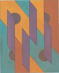 Komposition by Marc Eemans, 1925, Pastell und Bleistift auf Papier, sold Nov 2019