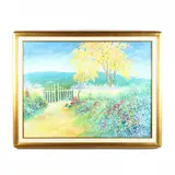 Garden Stroll by Rino Li Causi, Oil on canvas, sold May 2020