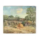 The Chore by H. K. Seaman, Oil on canvas, sold May 2020