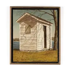 White Washed Shed by Joseph Reboli, Oil on canvas, sold Apr 2020