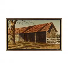 Weathered Barn by Joseph Reboli, Oil on canvas, sold Apr 2020