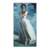 Woman in Blue by Don Neiser, Oil on Masonite, sold Apr 2020