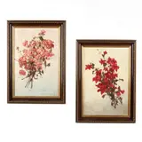 A Pair of Floral Still Life Paintings by Alexander Dzigurski, Both oil on board, sold Apr 2020