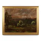 Summer Landscape by Edward Gay, Oil on canvas (lined), sold Apr 2020