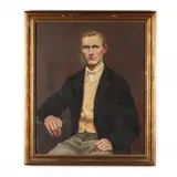 Portrait of a Young Man by Margaret Covey Chisholm, Oil on canvas, sold Apr 2020