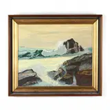 Coast Along Marginal Way, Ogunquit, Maine by Grafton Nealley, Oil on canvas, sold Apr 2020