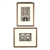 Two Egyptian Architectural Engravings by Giovanni Battista Piranesi, Etchings, sold Apr 2020