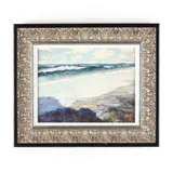 At the Beach by George A. Thurston, Oil on board, sold Apr 2020