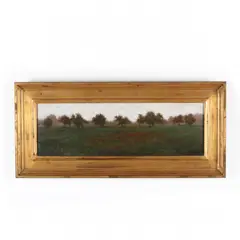 Orchard in Fog by Linden Frederick, Oil on canvas, sold Mar 2020