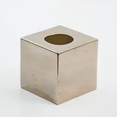 Vase 'Cubic' - '585' by Ettore Sottsass, 1962, Steingut, Platin (Il Sestante, Mailand), offered Oct 2026