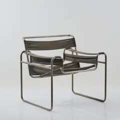 Armlehnstuhl 'Wassily' by Marcel Breuer, 1925, Deutschland, wohl 1950er Jahre (Rohr Ø 19 mm), offered Oct 2026