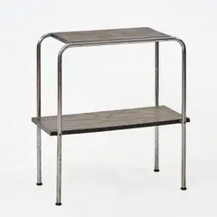 Beistelltisch/Regaltisch 'B 22' - Variante by Marcel Breuer, 1930, 73 x 69 x 33,5 cm; Rohr: Ø 21 mm (H), sold Oct 2026