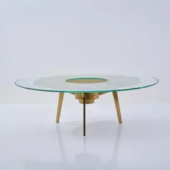 Beistelltisch '1994' by Max Ingrand, um 1960, Messingblech, farbloses Glas, Spiegelglas, Metallblech (Fontana Arte, Mailand), offered Oct 2026