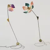 Zwei Bodenleuchten 'Symanka Sy 1' by Günter Ssymmank, 1959, ca (H), sold Oct 2026