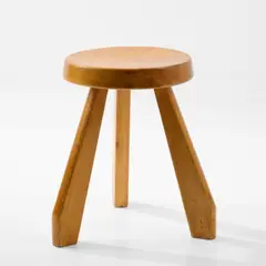 Hocker 'Meribel' by Charlotte Perriand, 1962, Kiefernholz, klar lackiert (Georges Blanchon, Paris; Sentou, Paris; Steph Simon, Paris), offered Oct 2026