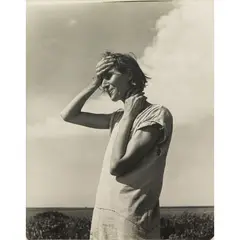 Woman of the High Plains (Nettie Featherston) by Dorothea Lange, gelatin silver print affixed to backing paper, sold Sep 2026