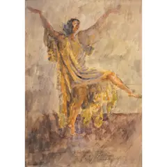 Dancer by Émile Antoine Bourdelle, 1923, watercolor and pencil, sold Sep 2026