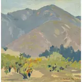 Carmel Valley by Mary DeNeale Morgan, oil on canvas board, sold Sep 2026