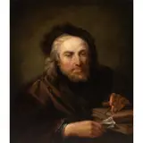 After Gerrit Dou (Dutch by Giuseppe Nogari, oil on canvas, sold Sep 2026