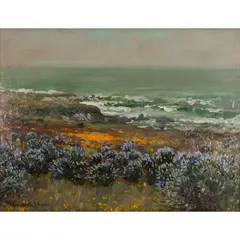Monterey by Theodore Wores, oil on board, sold Sep 2026