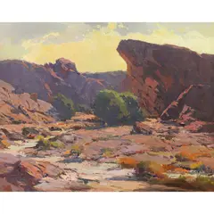 The Arroyo by Hanson Puthuff, oil on canvas, sold Sep 2026