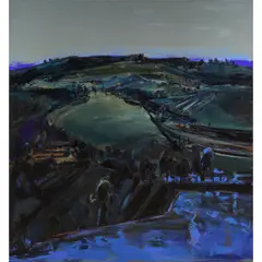 Untitled (View of the East Bay) by Henrietta Berk, oil on canvas, sold Sep 2026