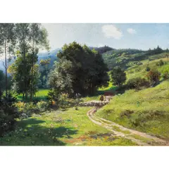Heading Home by Granville Redmond, 1910, oil on canvas, sold Sep 2026