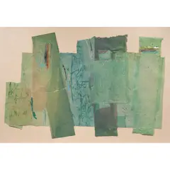 Untitled by Jennifer M. Berringer, mixed media collage on handmade paper, sold Sep 2026