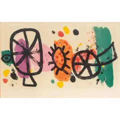 Untitled by Alan Davie, 1968, lithograph, sold Sep 2026